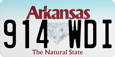 AR license plate 914WDI
