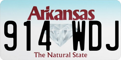 AR license plate 914WDJ