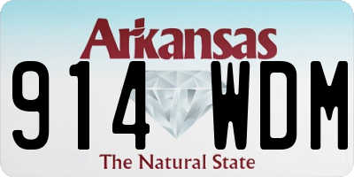 AR license plate 914WDM