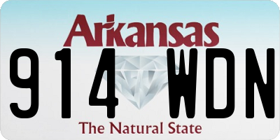 AR license plate 914WDN