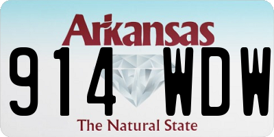 AR license plate 914WDW