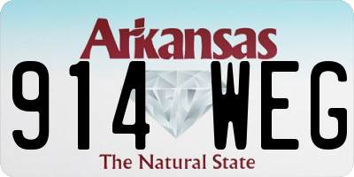 AR license plate 914WEG