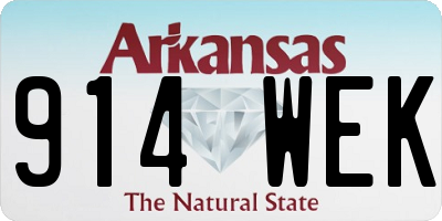 AR license plate 914WEK