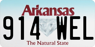 AR license plate 914WEL