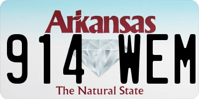 AR license plate 914WEM