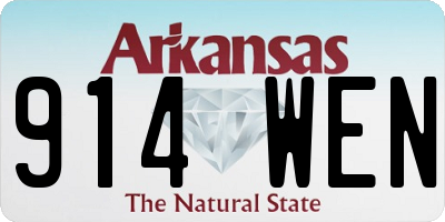 AR license plate 914WEN