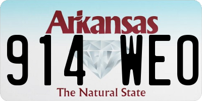 AR license plate 914WEO