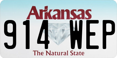AR license plate 914WEP