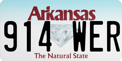 AR license plate 914WER