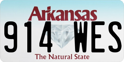 AR license plate 914WES