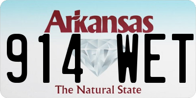 AR license plate 914WET