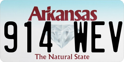 AR license plate 914WEV