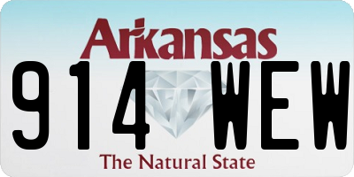 AR license plate 914WEW