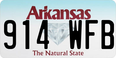 AR license plate 914WFB