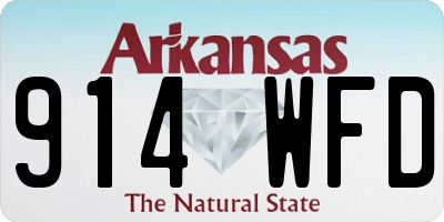 AR license plate 914WFD