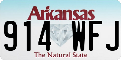 AR license plate 914WFJ