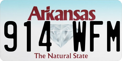 AR license plate 914WFM