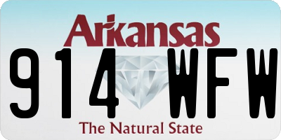 AR license plate 914WFW