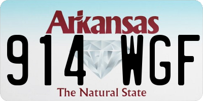 AR license plate 914WGF