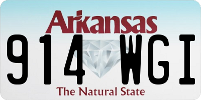 AR license plate 914WGI