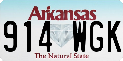 AR license plate 914WGK