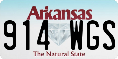 AR license plate 914WGS