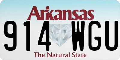 AR license plate 914WGU