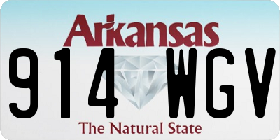 AR license plate 914WGV