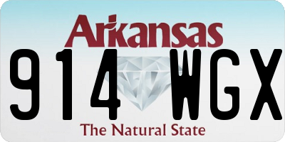 AR license plate 914WGX