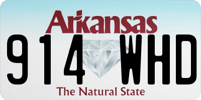 AR license plate 914WHD