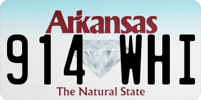 AR license plate 914WHI