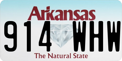 AR license plate 914WHW