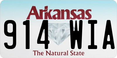 AR license plate 914WIA