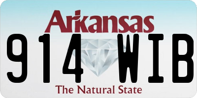 AR license plate 914WIB