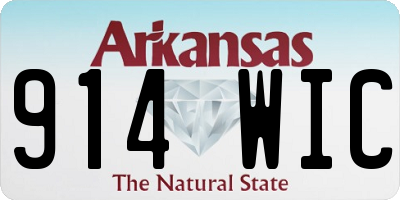 AR license plate 914WIC