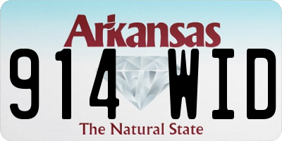 AR license plate 914WID