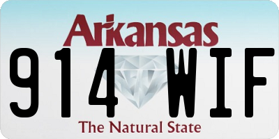 AR license plate 914WIF