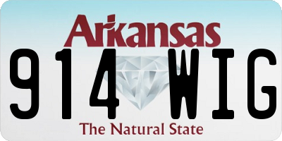AR license plate 914WIG