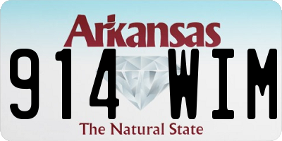 AR license plate 914WIM