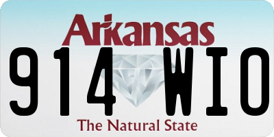 AR license plate 914WIO