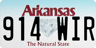 AR license plate 914WIR
