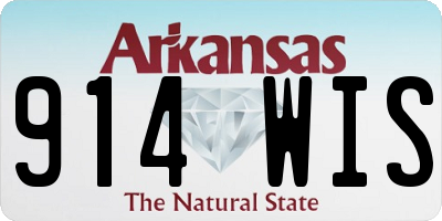 AR license plate 914WIS