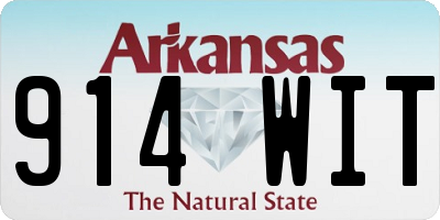 AR license plate 914WIT