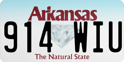 AR license plate 914WIU