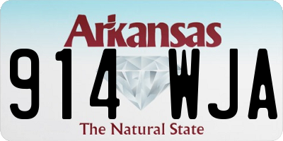 AR license plate 914WJA