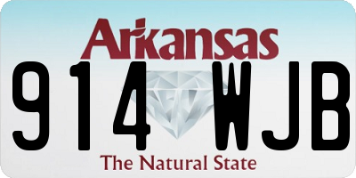 AR license plate 914WJB