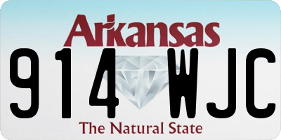 AR license plate 914WJC