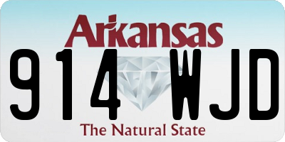 AR license plate 914WJD