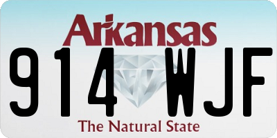 AR license plate 914WJF