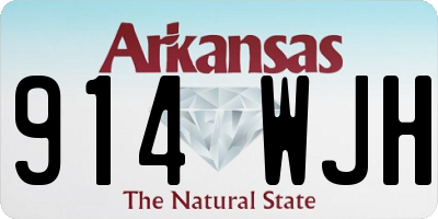 AR license plate 914WJH